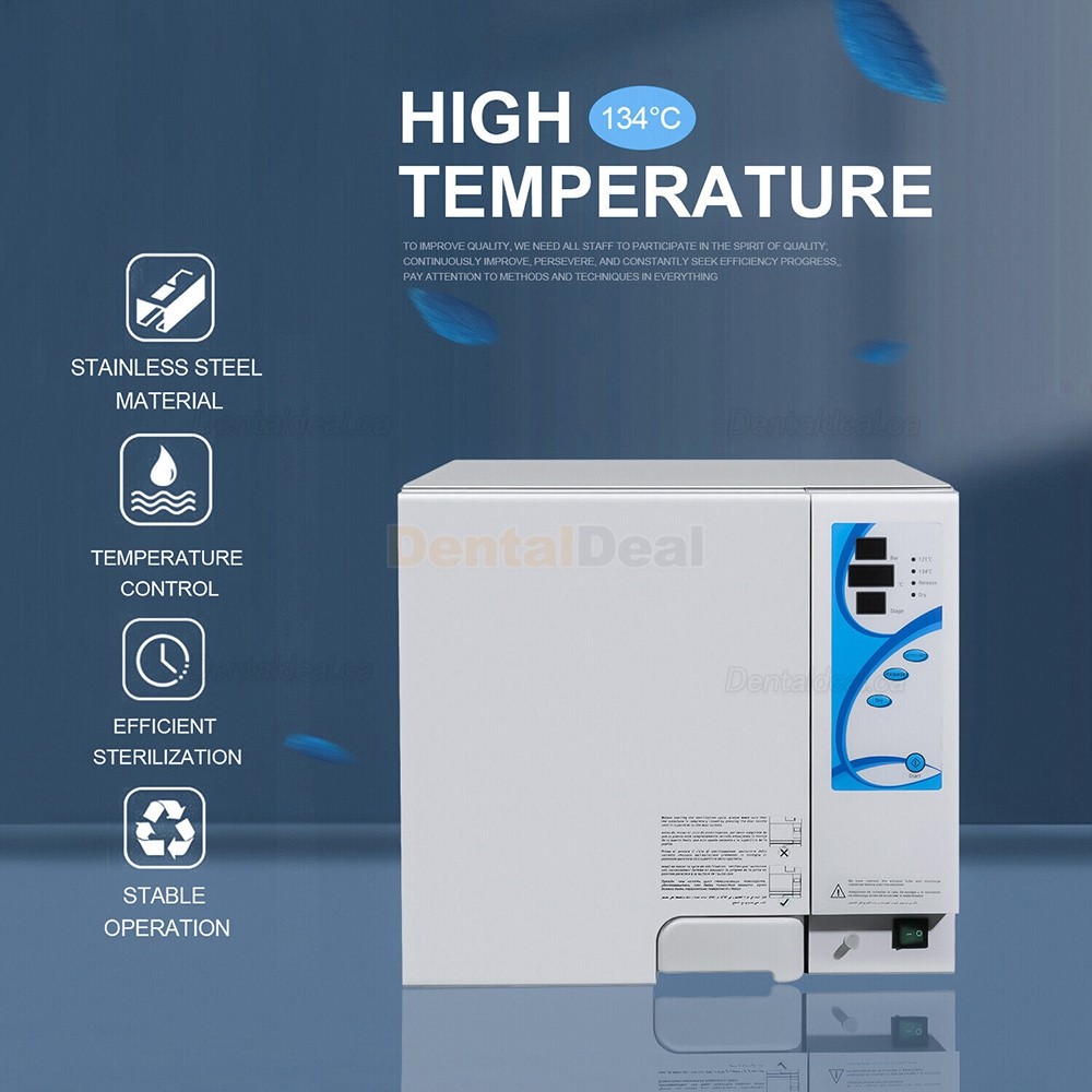 23L Table top Dental Autoclave Steam Sterilizer Class N with Drying Function